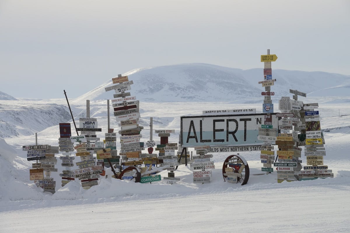 DRDC icepick geobuoy trial at CFS Alert, Nunavut.