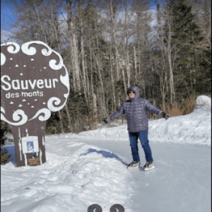 Parc John H Molson Outdoor Skating Rink Saint Sauveur Quebec