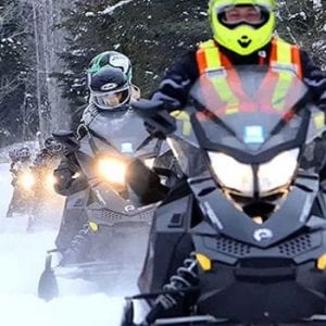 Snowmobiling with the Highlands Wilderness Tours