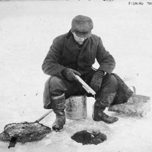 Ice Fishing on Lac de la Ferme